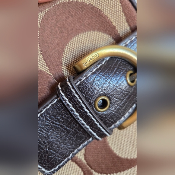 Stylish Brown and Black Shoulder/ Cross Body Bag Adjuatable Strap, - Picture 3 of 5